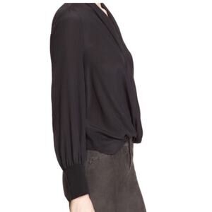 alice olivia blouse Black Small Womens Silk